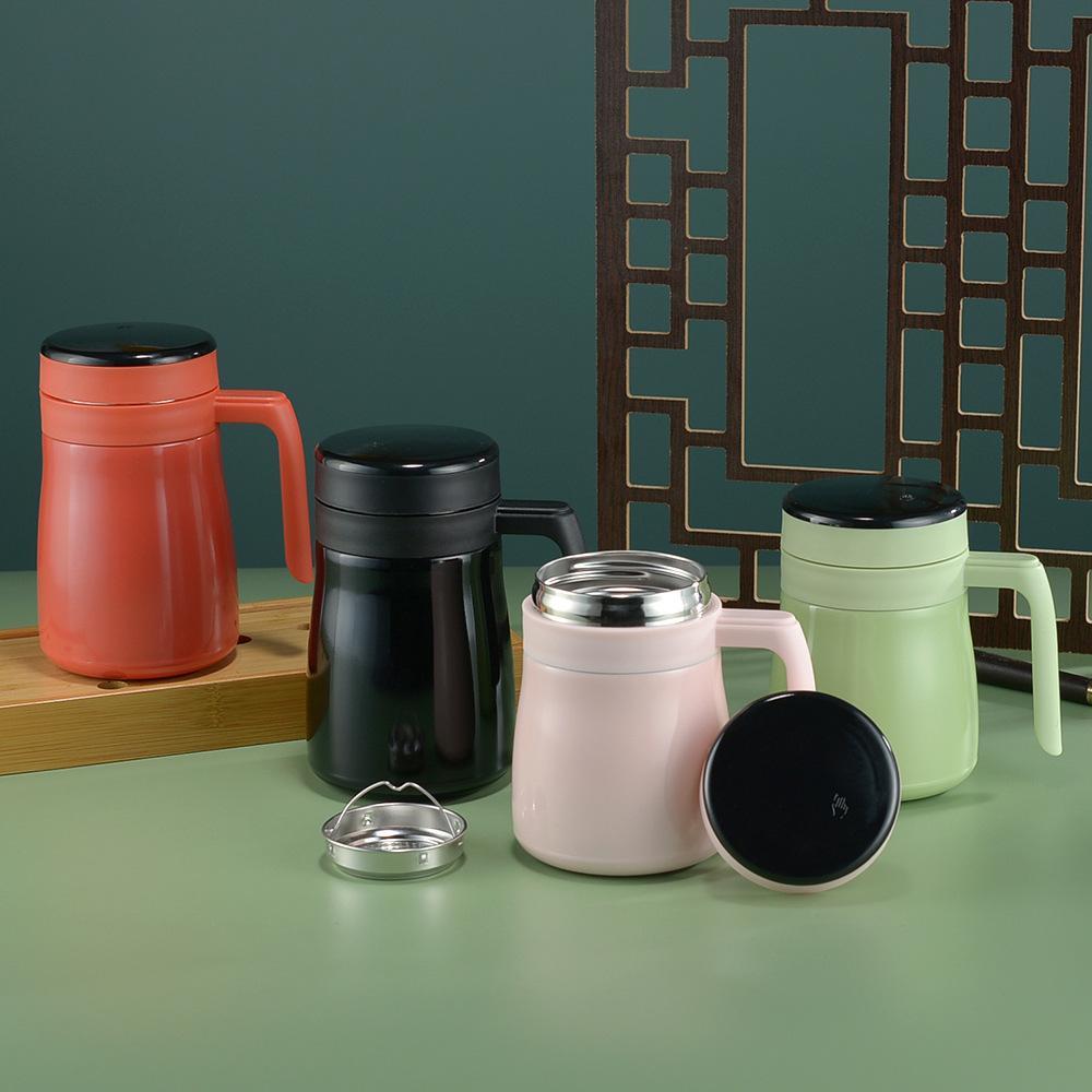 智能显温保温杯女款上班族办公室带茶隔泡茶杯分离新款可携式水杯