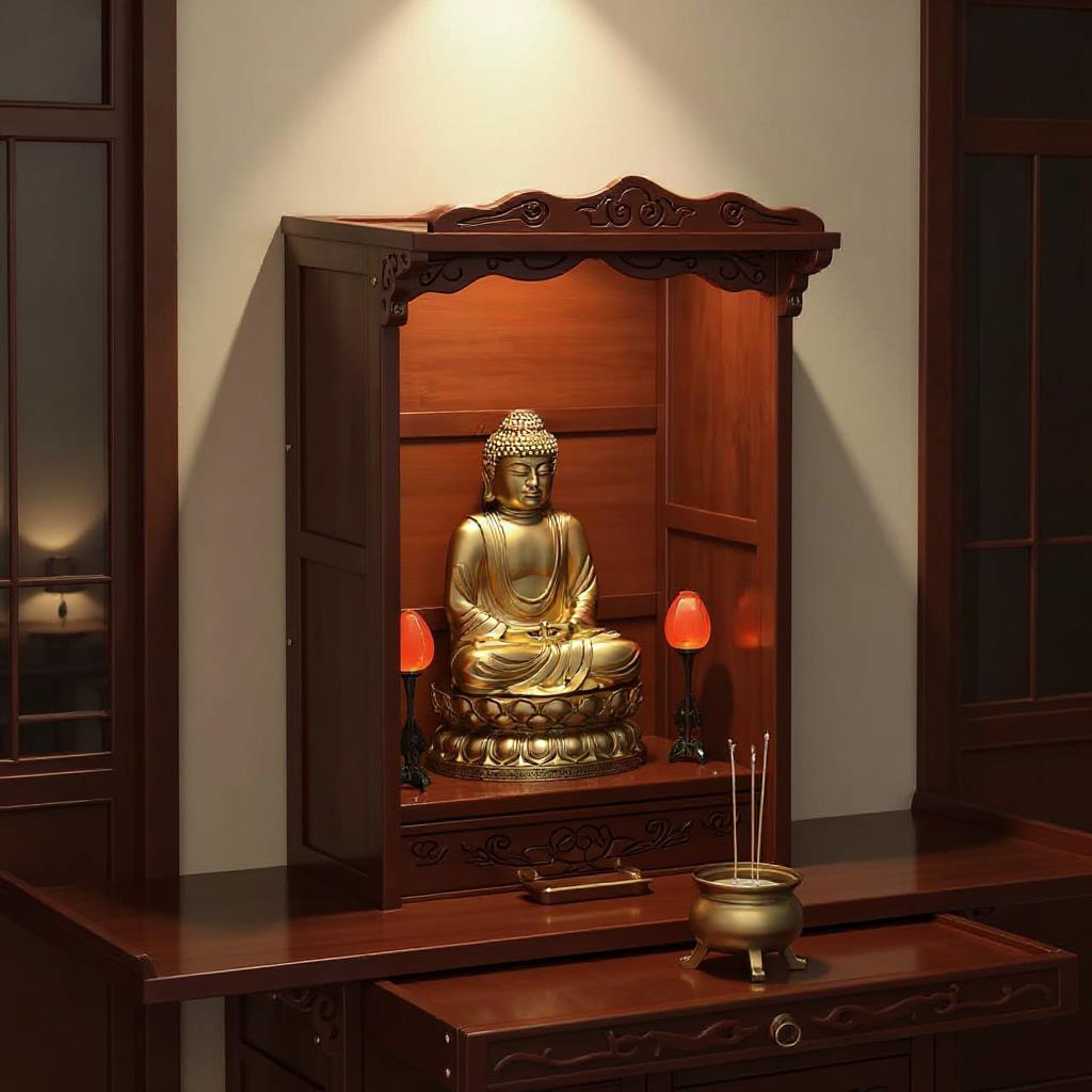 佛龛柜家用神龛供奉台财神爷柜子香火佛柜客厅上供香桌新中式立柜