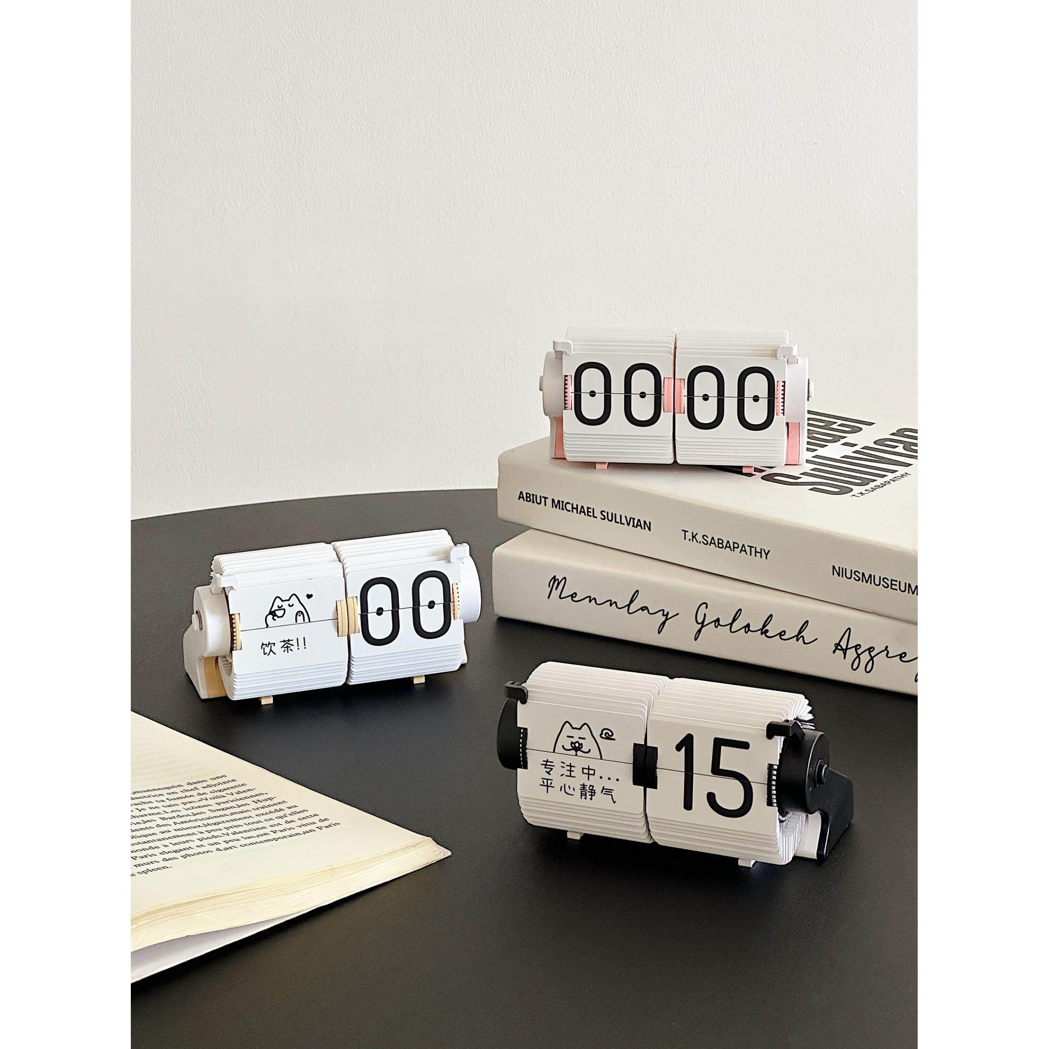 时光流响智能机械翻页时钟蓝牙自动调时座钟桌面闹钟计时钟表摆件,家居饰品,座钟,淘宝优惠券,粉丝福利购,淘宝优惠卷