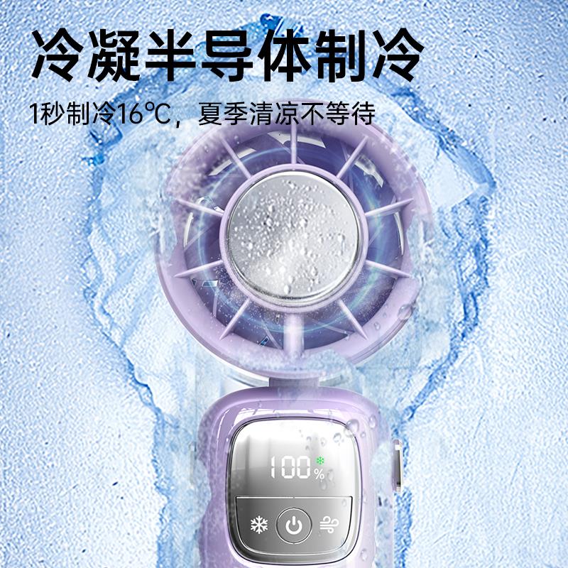 FARADAY法拉第2025新款手持折叠风扇可携式挂颈户外小风扇办公室