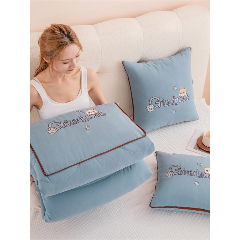 高档抱枕车用被子两用四季枕头被沙发午睡靠枕车载靠垫毯子二合一