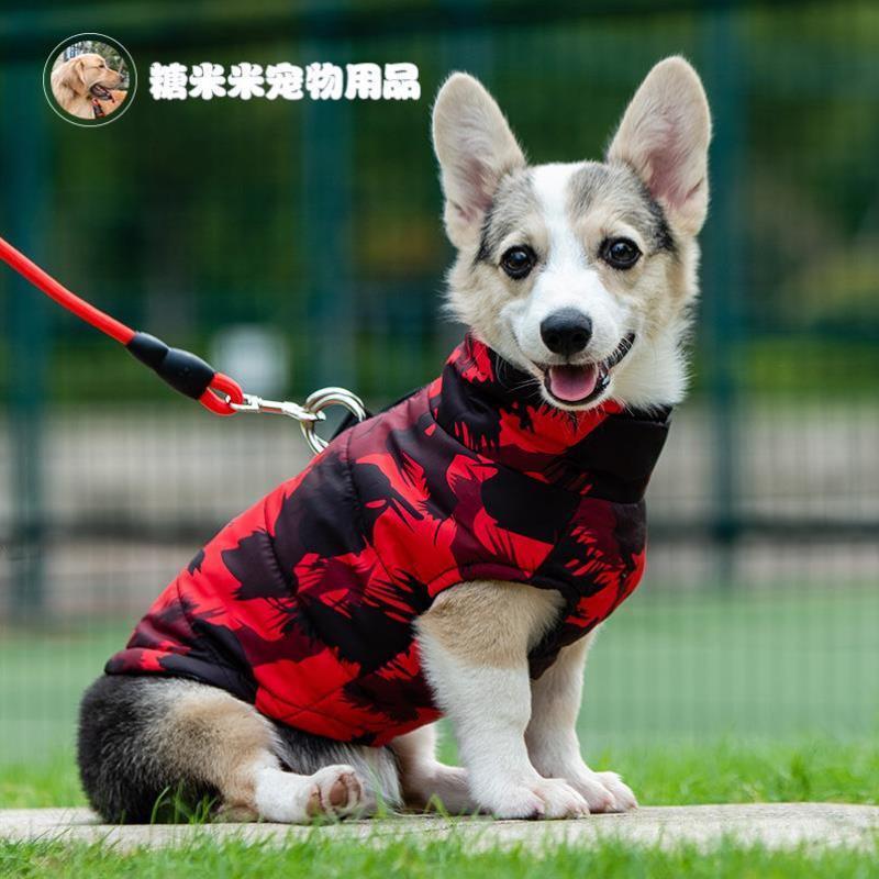 狗狗衣服秋冬柯基衣服保暖泰迪小型犬金毛柴犬中大型犬防掉毛棉服