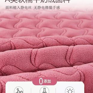 毛毯子垫子铺床毛绒学生宿舍 抗菌防螨牛奶法兰绒床垫褥子垫被冬季