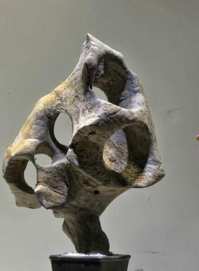 太湖石 假山盆景石头小摆件鱼缸造景附石观光石天然石材原石抱石