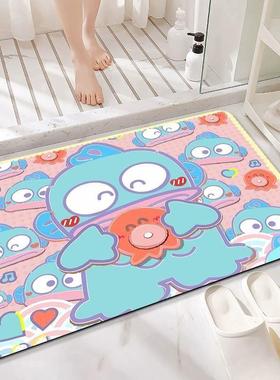 可爱的小新鲜小丑鱼地板垫卡通Pacha狗浴室吸水脚垫防滑垫浴室吸