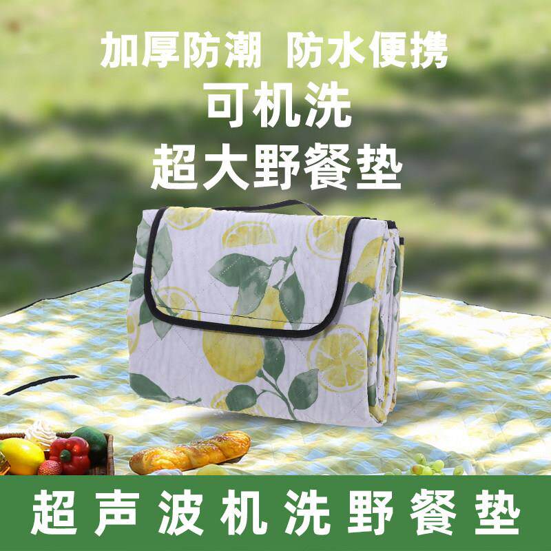野餐垫防潮垫加厚ins风防水可携式郊游春游垫子户外儿童野炊地垫