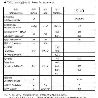 磁芯UI93 高频变压器材料锰锌铁氧体 PC40材质大功率电感
