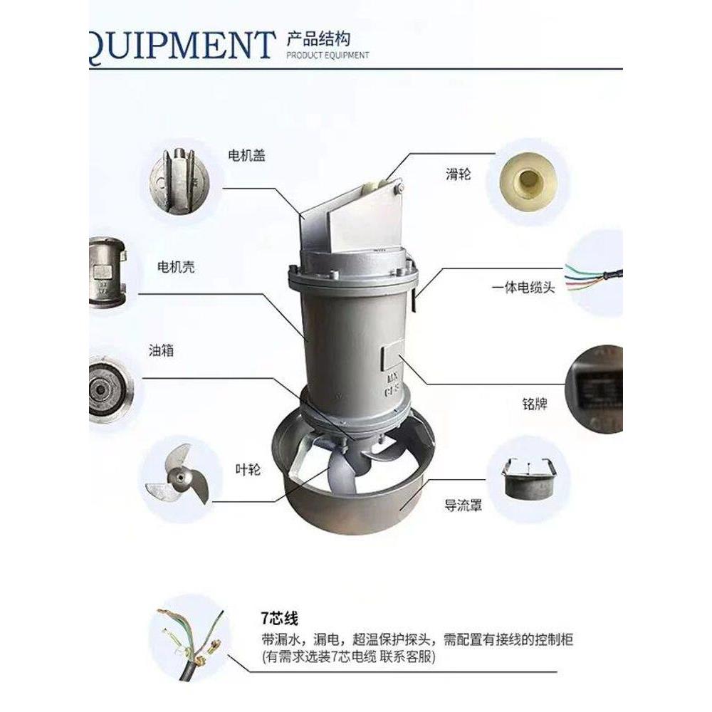 Q潜水搅拌机/低速推流器，潜水搅拌器，穿墙回流泵源头厂家