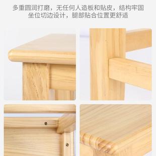 矮凳方凳原木方形小凳大人结实 小木凳家用纯实木板凳木头凳子老式