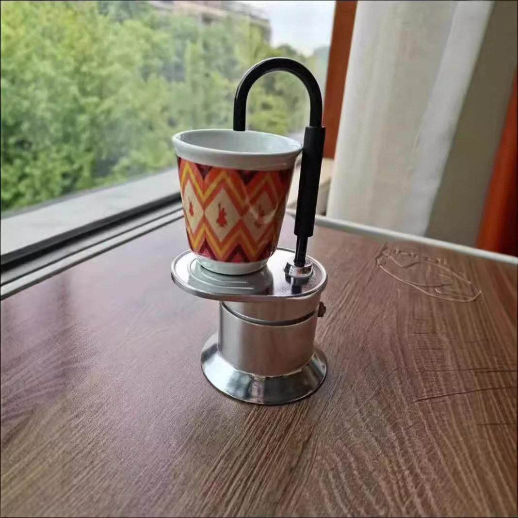 Moka壶户外不锈钢304单和双导管便携式咖啡机家用迷你意大利咖啡