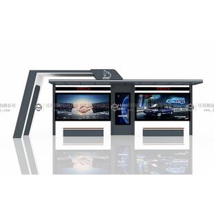 智能公交站台候车亭电子站牌指路灯箱厂家户外站亭不锈钢亭巴士棚