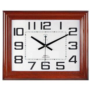 北极星客厅挂钟大尺寸长方形办公家用30英寸时钟静音数字石英钟表