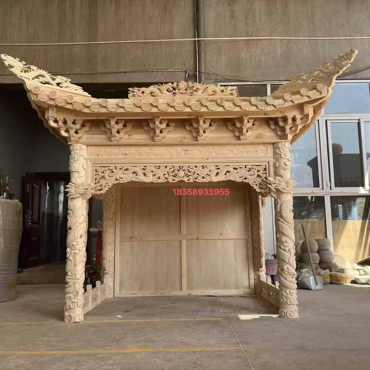 传统中式祖宗神龛 实木祖先牌位供奉台 家用祠堂佛龛神台供桌定制