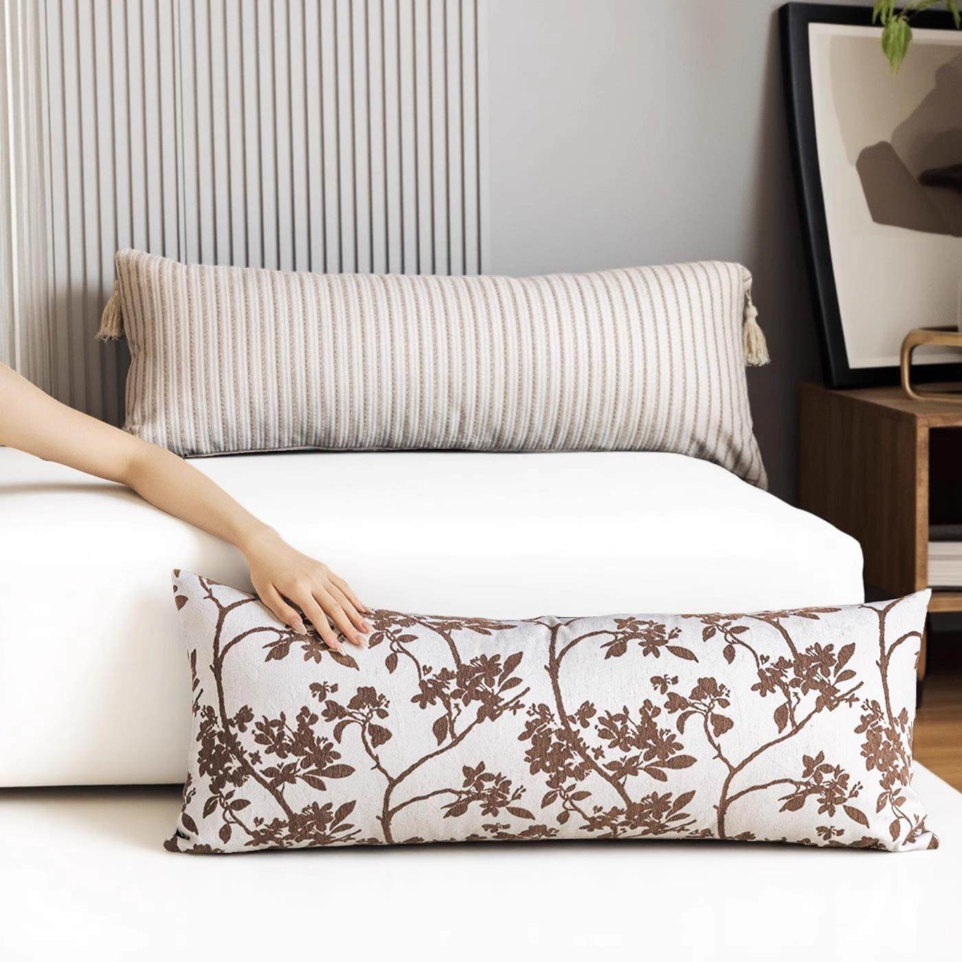 轻法式长条抱枕女生睡觉专用客厅沙发长枕床头靠垫腰靠侧睡靠背枕