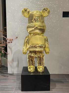 采购产品玻璃暴力熊饰品，可访问的豪华装饰熊饰品，客厅电视柜，