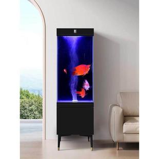 2024新款 鱼缸水循环背底过滤系统一体机免换水生 超白玻璃立式