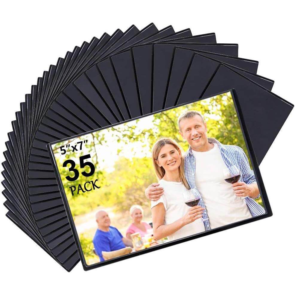 现货PVC透明磁性相框6寸冰箱贴照片墙创意照片墙diy磁力相框贴