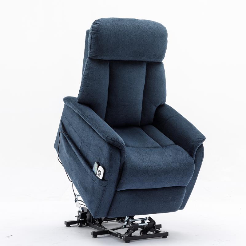 0J电动助起站老人沙发按摩加热可推轮椅平躺单布艺休闲躺