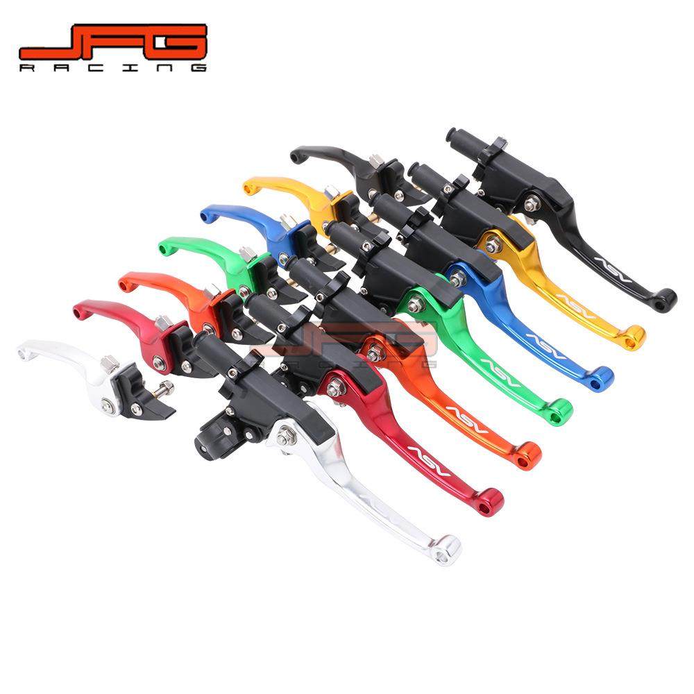 越野摩托车配件改装高强度ASV防摔折叠刹把离合把刹车把手手柄