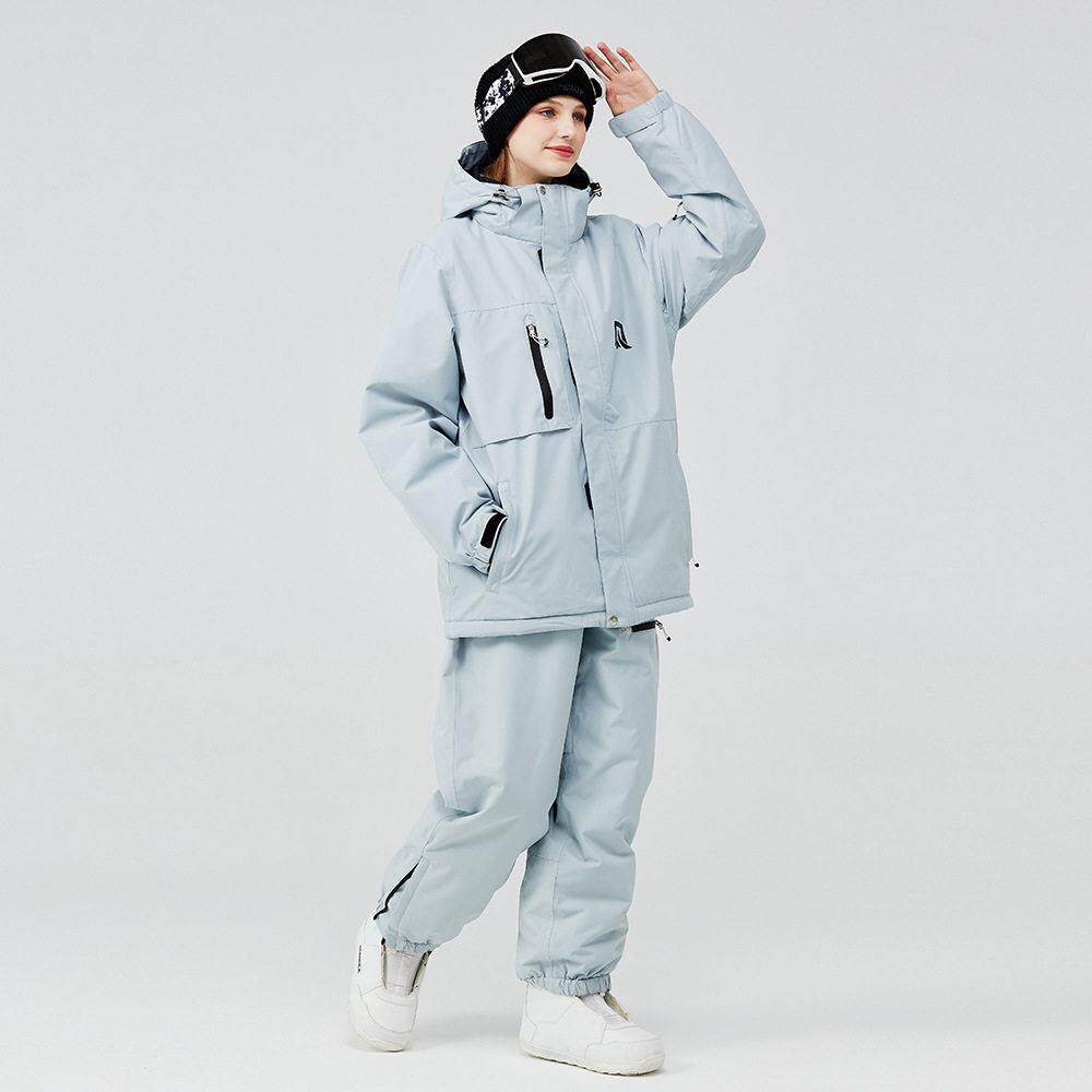 滑雪服女套装工装款保暖加厚韩版板双板滑雪衣裤套装新款