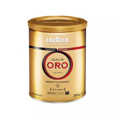 LAVAZZA 拉瓦萨 意大利原装进口黑咖啡ORO欧罗金罐装咖啡粉 250g