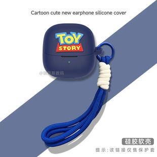 适用泥炭SoundPEATS Air5耳机保护套硅胶卡通动漫连体软壳创意挂绳泥炭Air5蓝牙耳机充电仓盒硅胶保护壳萌系