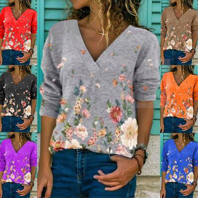 好货(Autumn and winter womens Cuihua leisure loose V-Neck l