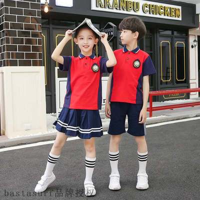 极速Kindergarten summer uniform new primary school uniform s