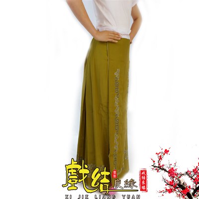 好货京剧服装用品 老旦绣花大腰包 戏曲戏剧绣花裙子彩绣老旦