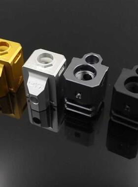 P1/P1S金属CNC制退器AgencyArms带14mm逆牙G17火帽7075铝外观改装