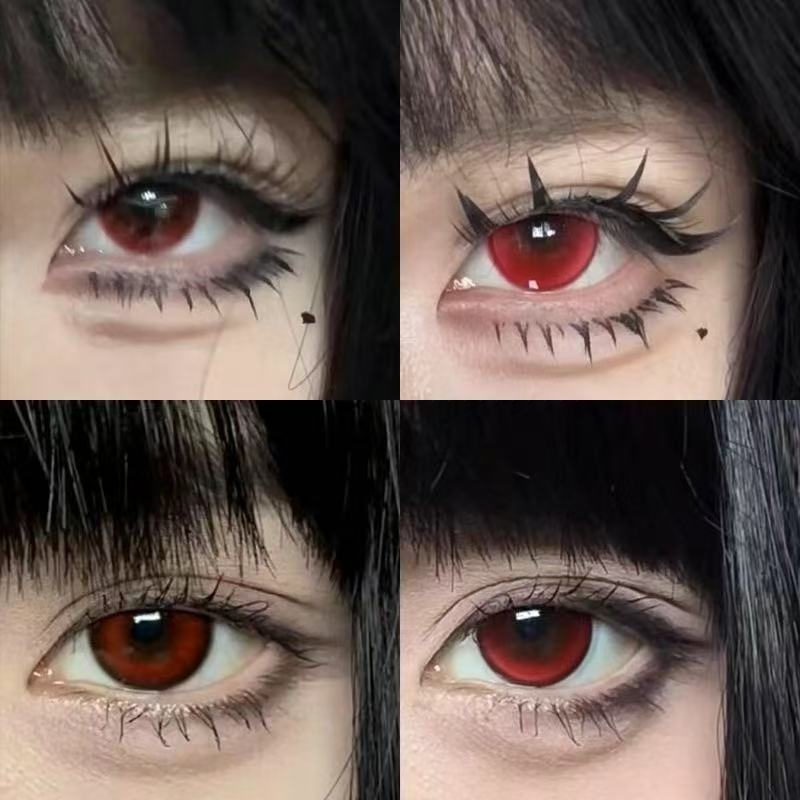 自然美显色血泣玫瑰美瞳半年抛大直径新款官方隐形眼镜cos年抛YJ