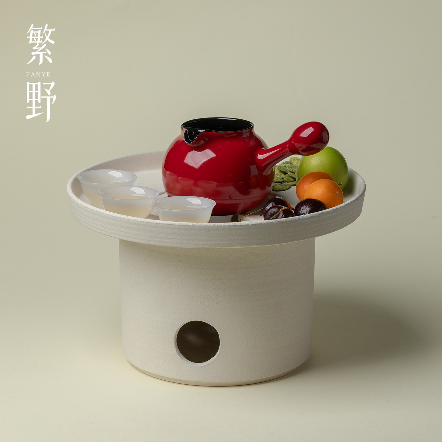 繁野 榻榻米小茶几炭火炉酒精燃油耐火泥炉室内庭院围炉煮茶桌