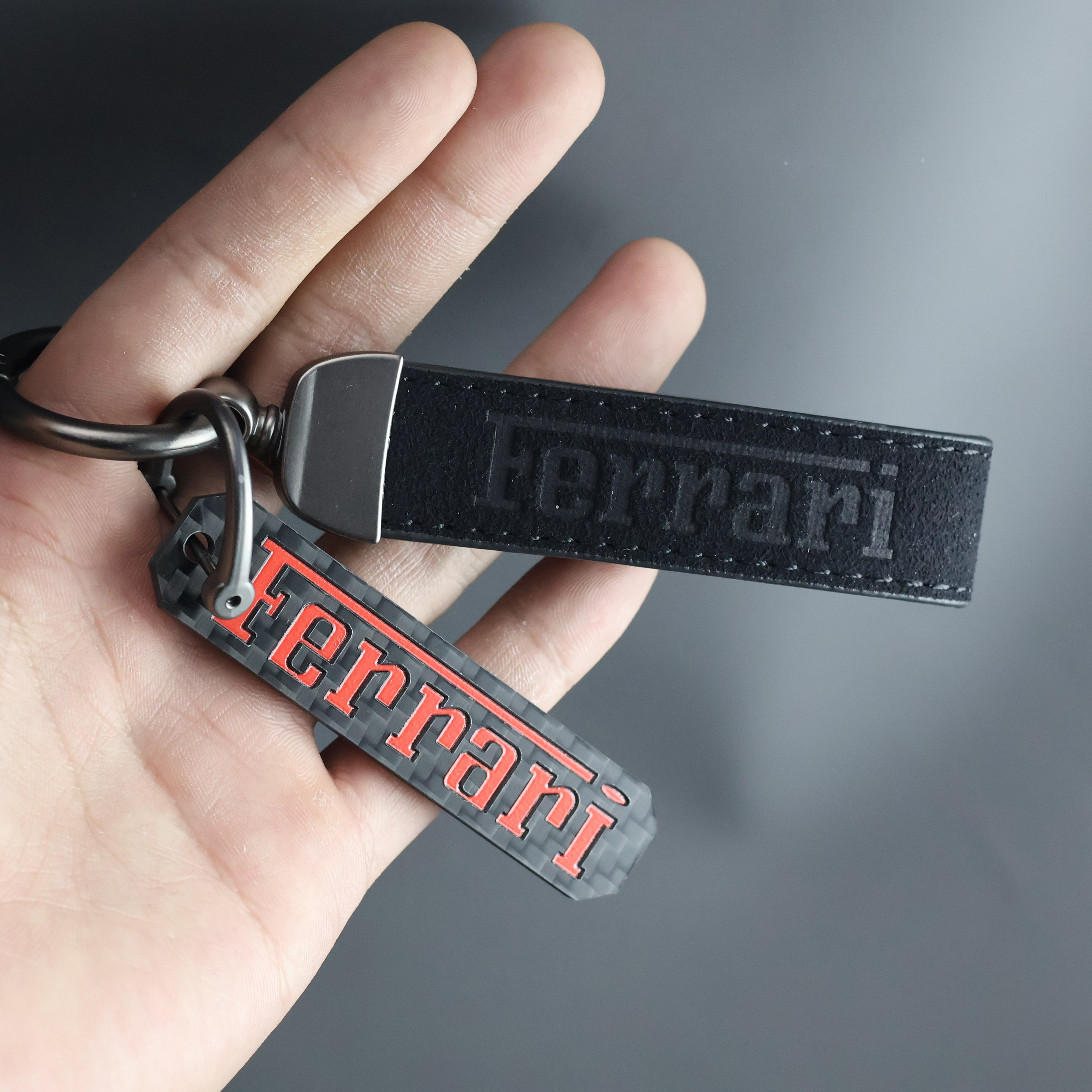 法拉利458488SF90碳纤维钥匙扣