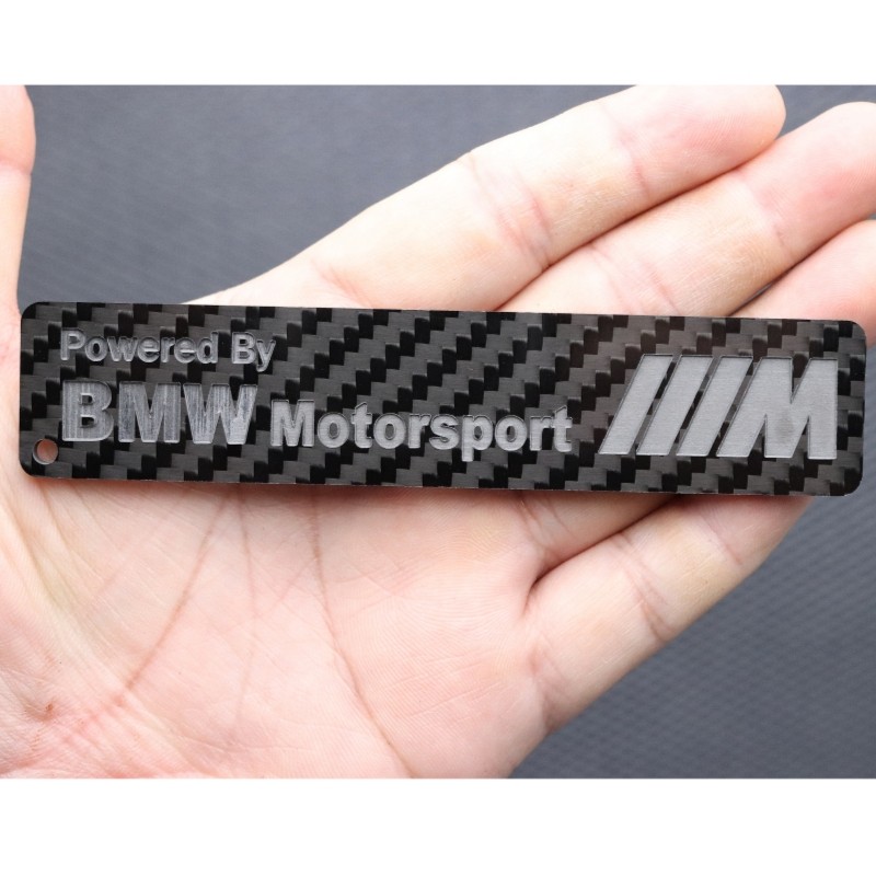 真碳纤维宝马BMW powered By Motorsport汽车钥匙扣挂件男女礼物