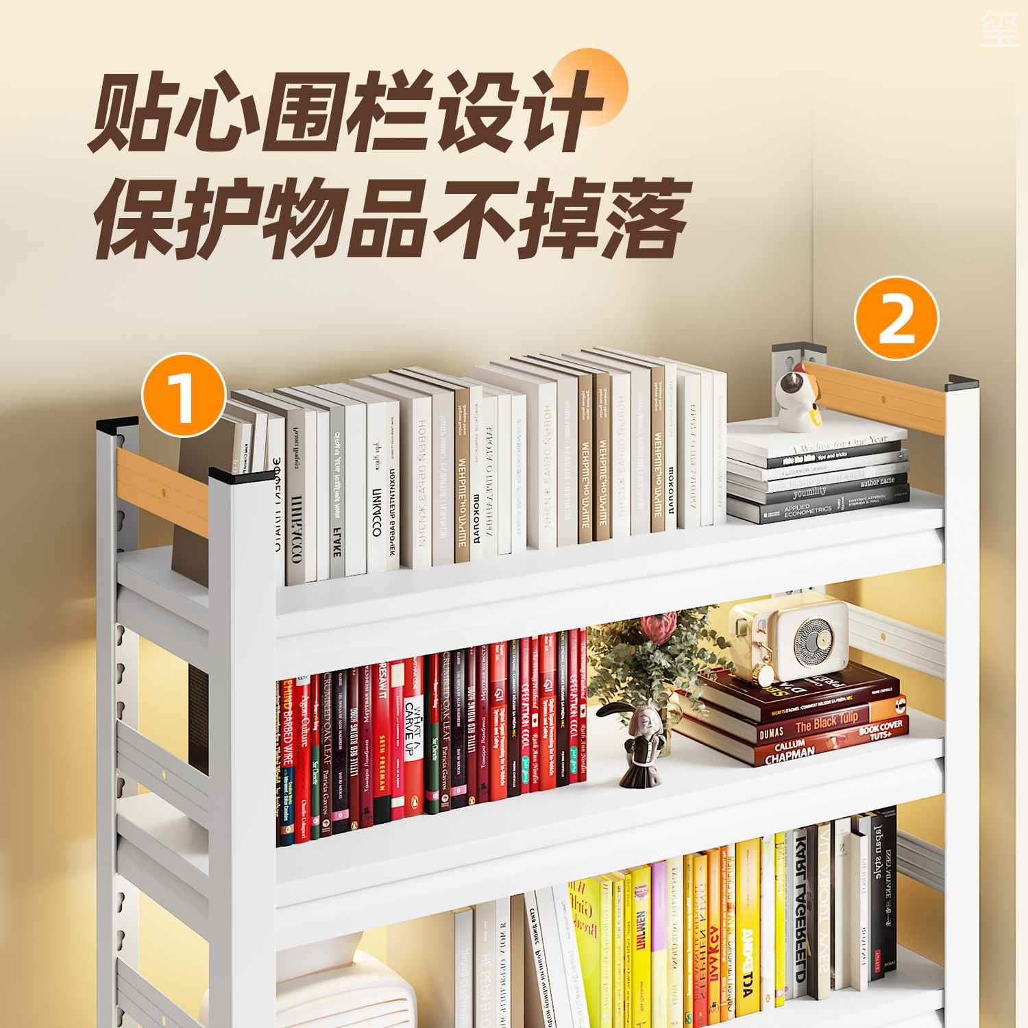 家用钢制书架落多层地置物架图书馆书柜收纳简易厨房储物铁艺新品
