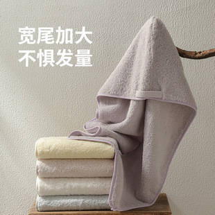 10A抗菌干发帽纯棉加厚长绒棉a类超强吸水速干包头大全棉家用浴帽