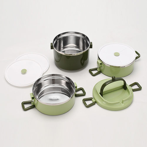 简约不锈钢饭盒保温分格1成人可爱便当盒学生2韩国3多层4带盖餐盒