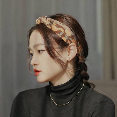 Hair hoe hair binding of retro French daily wearing ribbons