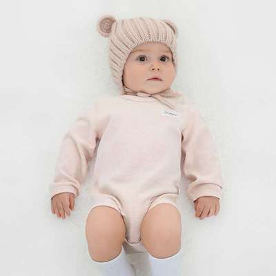 包屁衣婴儿秋冬加厚睡衣春秋长袖三角哈衣纯棉打底衣内衣宝宝衣服