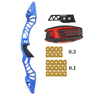 国产天启反曲弓弓把国际通用户外射击运动ILF插口片仿霍伊特弓把