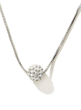 新品Korean exquisite jewelry Shambhala diamond ball pearl ne