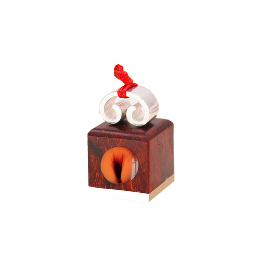 DIY自制S990银饰胎毛吊坠印章小叶紫檀黑檀脐带章婴儿宝宝纪念品