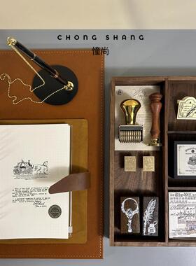 现代样板间样品屋展示中心书房文具主题组合套装饰品摆件