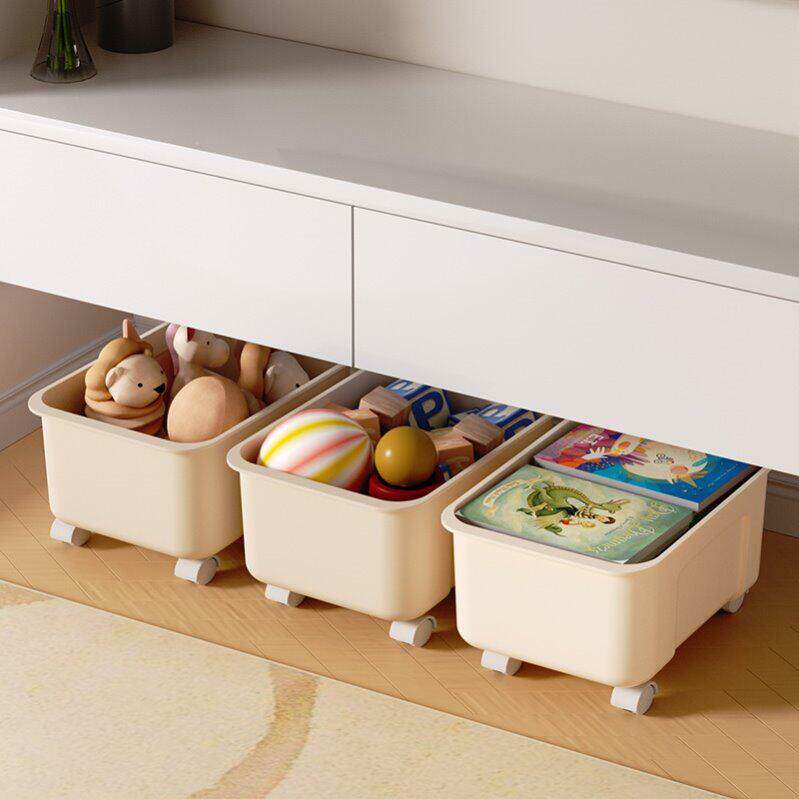 德国品质组织被褥床下衣物抽屉收纳盒收纳盒塑料轮式收纳盒