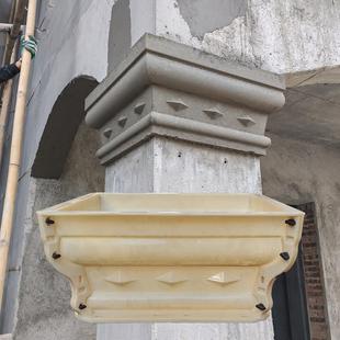 罗马柱方柱底座模具水泥制品方形柱脚柱头模型别墅阳台柱装饰造型