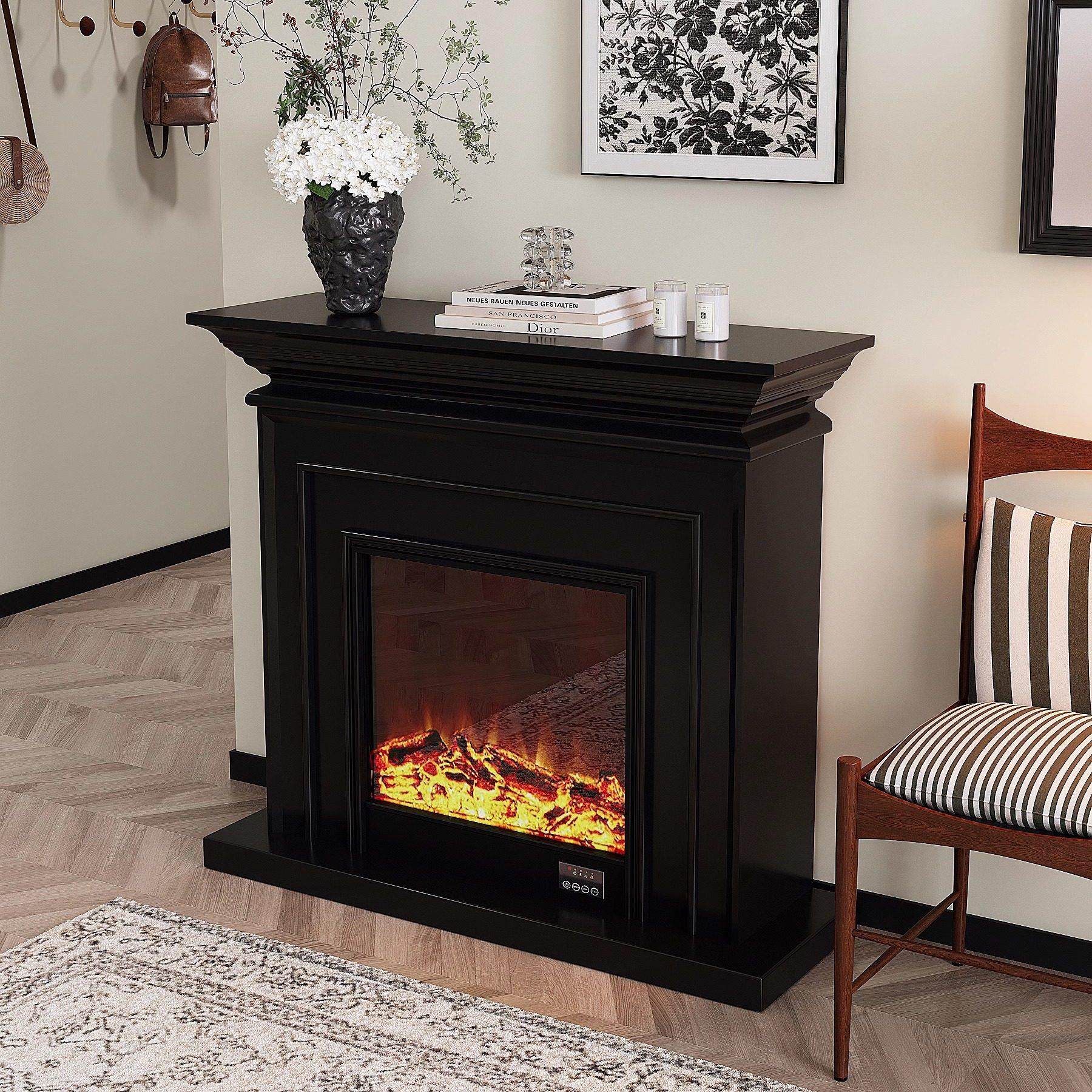 壁炉装饰柜法式覆古雾化电子壁炉芯玄关置物架子彷真火焰客厅家用