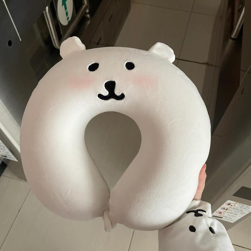 自嘲熊U型枕可携式护颈旅行靠枕睡觉头枕记忆棉型枕可爱卡通
