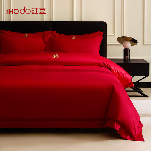 红豆家纺全棉结婚四件套