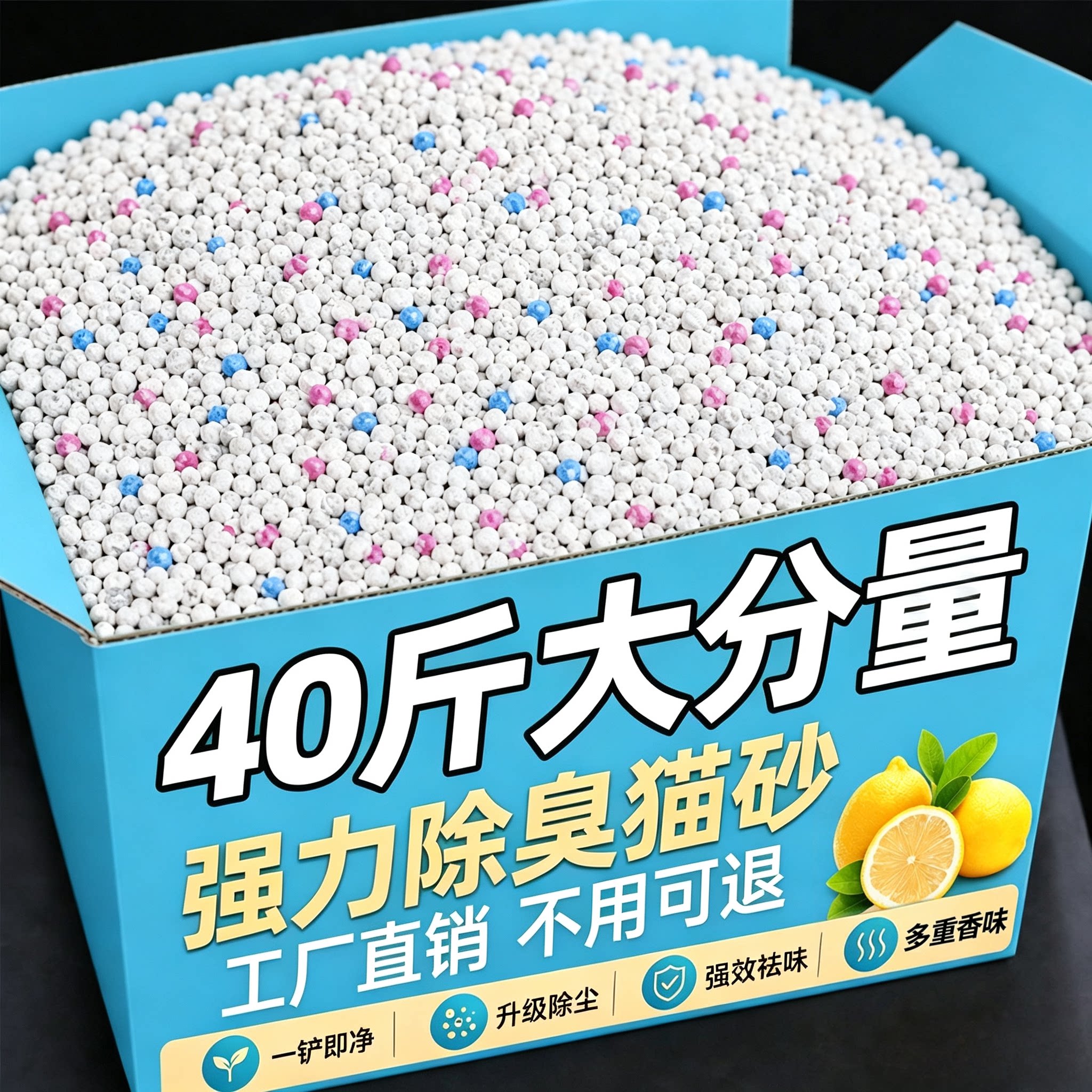 猫砂包邮20公斤！膨润土矿砂