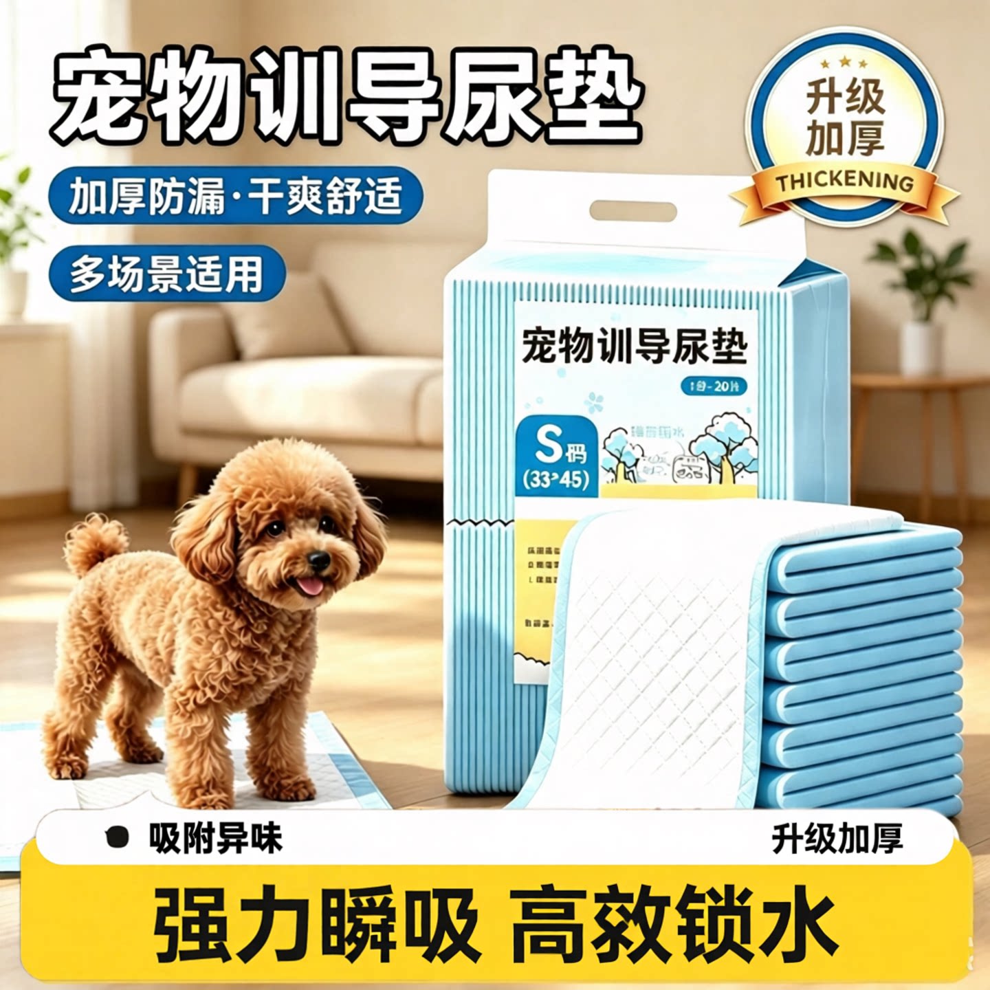 宠物狗狗专用尿垫加厚!祛味!